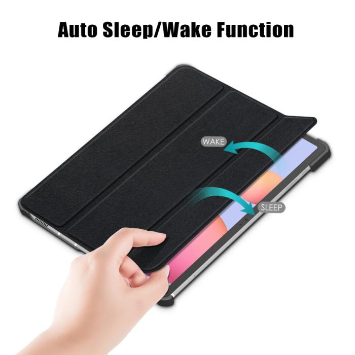 Bild 5, Samsung Galaxy Tab S7 / Tab S8 - Tri-Fold Fodral - Svart