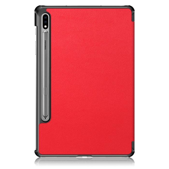 Bild 3, Samsung Galaxy Tab S7 / Tab S8 - Tri-Fold Fodral - Röd