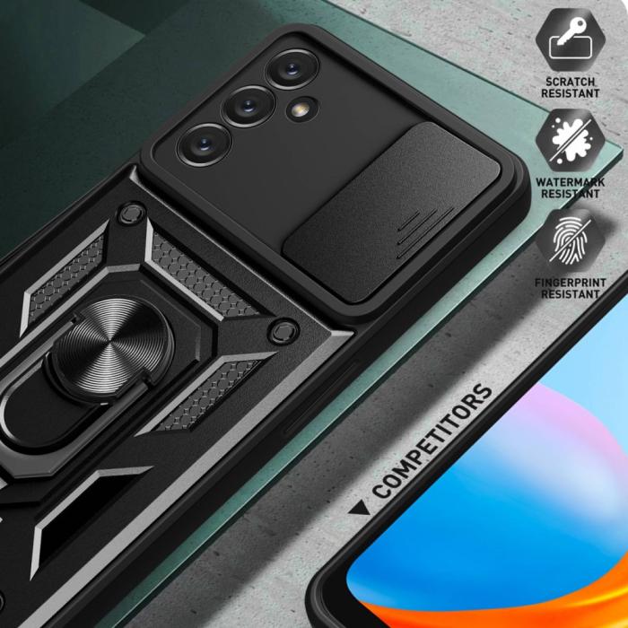 Bild 5, Samsung Galaxy A14 4G/5G Skal Ring CamShield Hybrid Blå