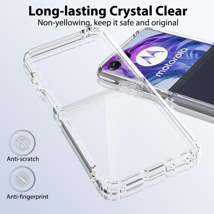 Bild 3, Motorola Razr 50 Ultra 5G Mobilskal TPU/Akryl Transparent