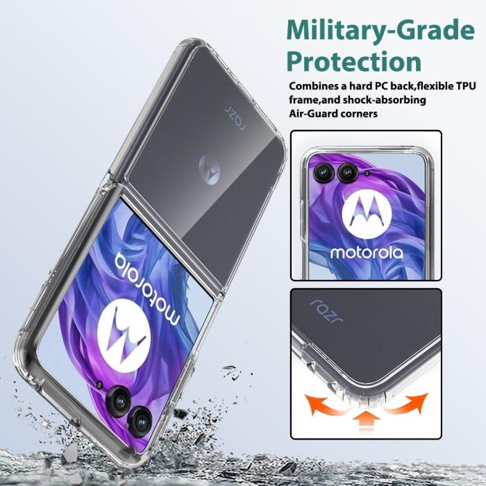 Bild 4, Motorola Razr 50 Ultra 5G Mobilskal TPU/Akryl Transparent