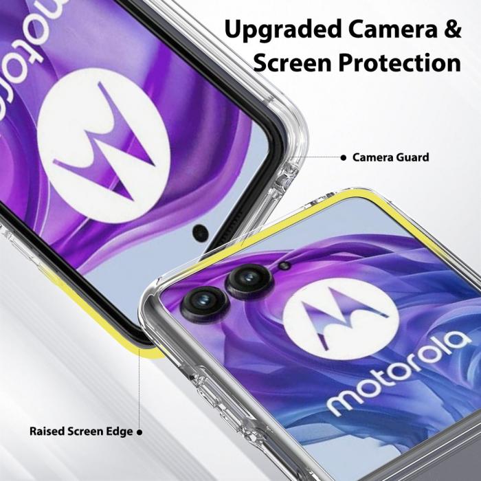 Bild 6, Motorola Razr 50 Ultra 5G Mobilskal TPU/Akryl Transparent