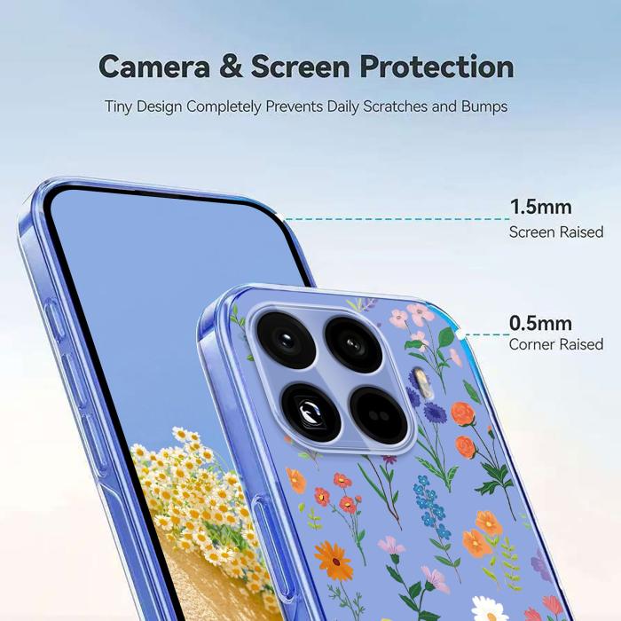 Bild 4, Xiaomi 15T Pro Skal Med Tryck Blommor