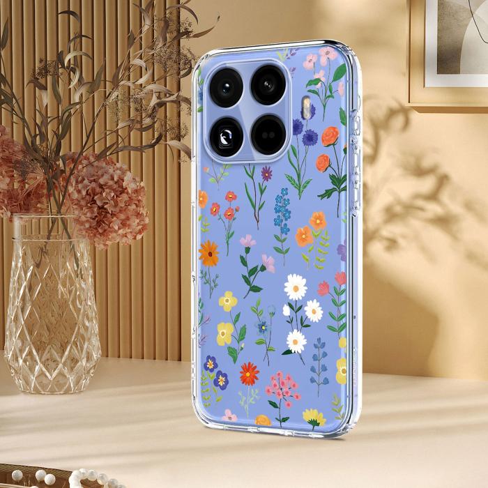 Bild 5, Xiaomi 15T Pro Skal Med Tryck Blommor