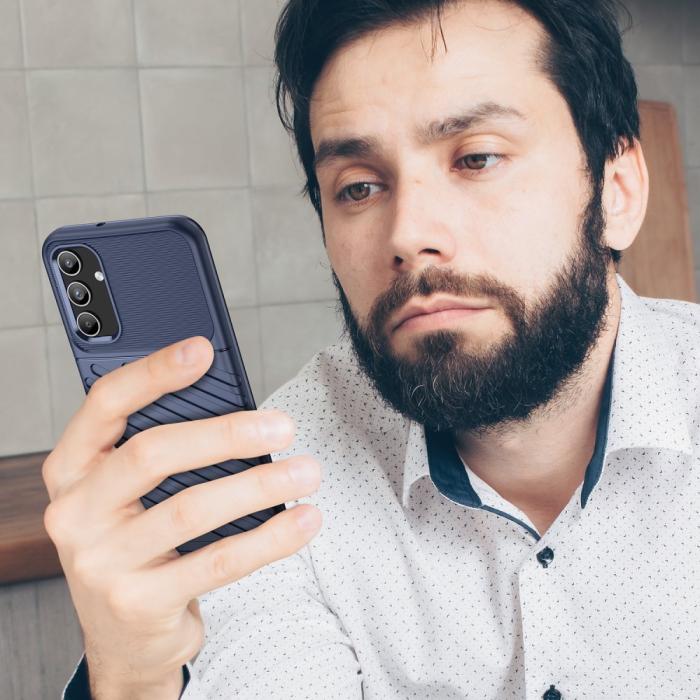 Bild 6, Samsung Galaxy A15 5G Skal Twill Textur Blå