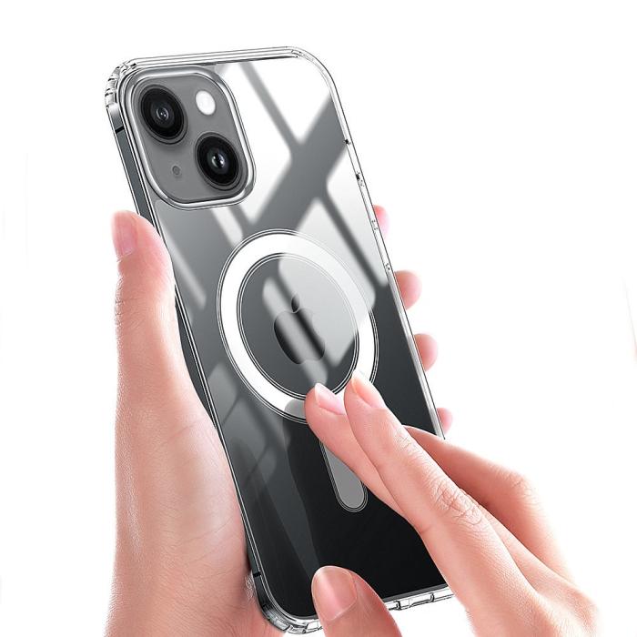 Bild 4, iPhone 15 Skal MagSafe Akryl/TPU Transparent