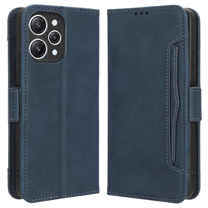 Bild 1, Xiaomi Redmi 12 5G/4G Fodral Med Avtagbart Kortfodral Blå