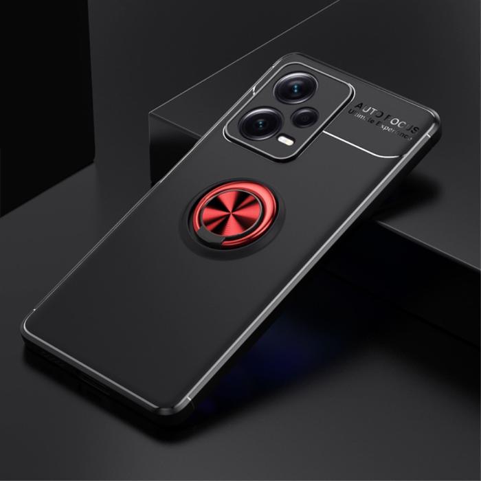 Bild 2, Xiaomi Redmi Note 12 Pro 5G Skal Ring Svart/Röd