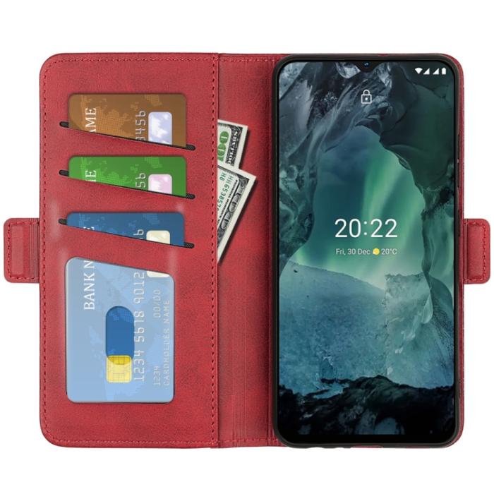 Bild 5, Nokia G11 / G21 Fodral Magnetisk Stängning Röd