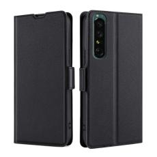 Sony Xperia 1 IV Fodral Slim Läder Svart