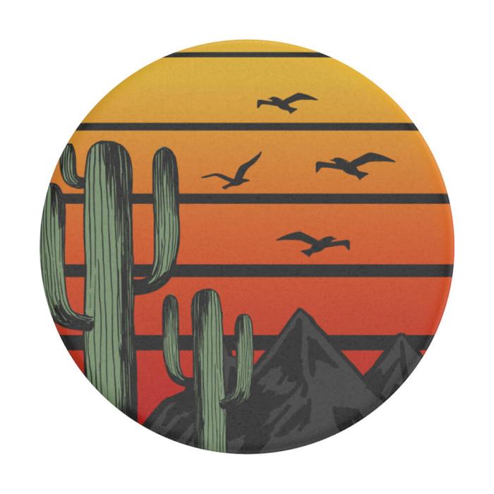 Bild 1, PopSockets Avtagbart Grip med Ställfunktion Saguaro Sunset