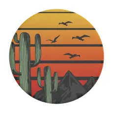 PopSockets Avtagbart Grip med St&auml;llfunktion Saguaro Sunset
