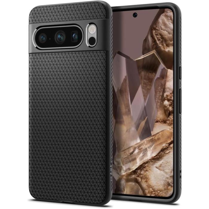 Bild 1, Spigen Google Pixel 8 Pro Skal Liquid Air Matt Svart