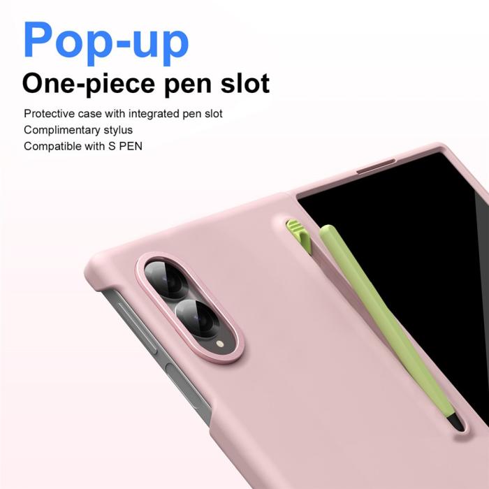 Bild 4, Samsung Galaxy Z Fold 8 Skal Inkl. Skärmskydd & Penna Rosa