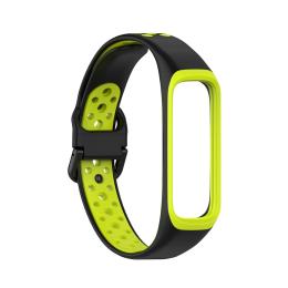 Samsung Galaxy Fit 2 SM-R220 Armband Ihåligt Silikon Svart/Grön