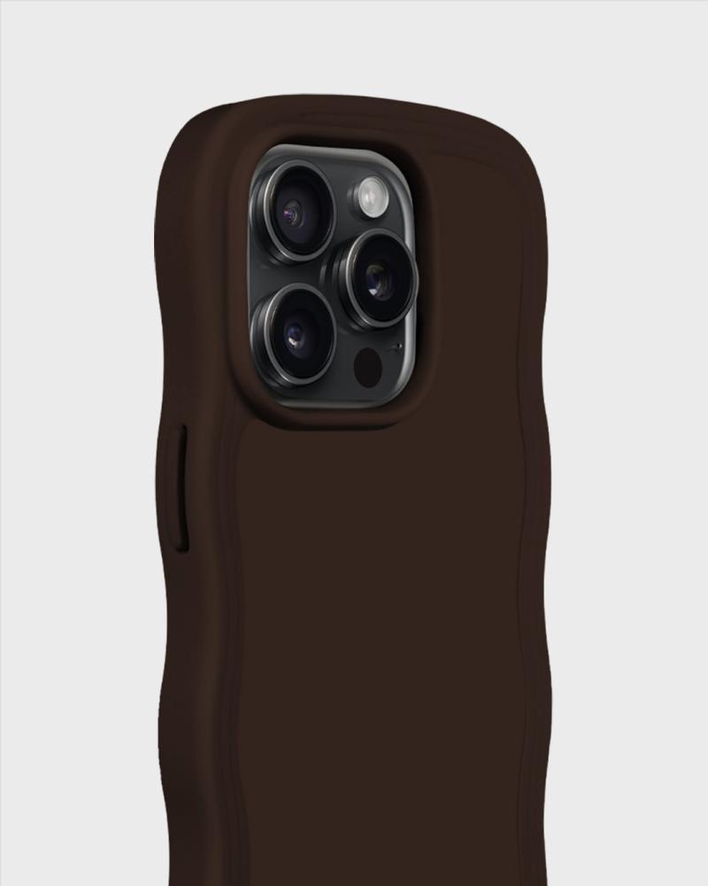 holdit iPhone 15 Pro Skal Wavy Chocolate