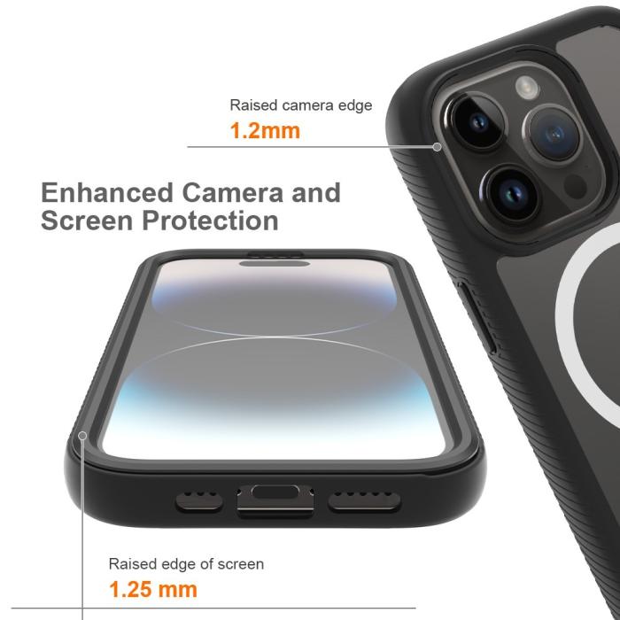 Bild 4, iPhone 15 Pro Skal MagSafe 360 Defense Svart