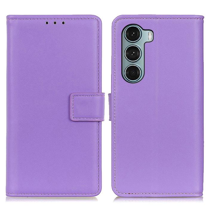 Bild 1, Motorola Moto G200 Fodral Solid Läder Lila