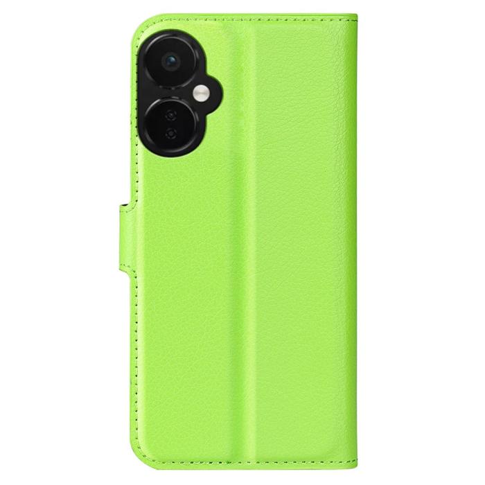 Bild 6, OnePlus Nord CE 3 Lite 5G Fodral Litchi Läder Grön