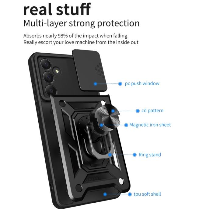 Bild 6, Samsung Galaxy A55 5G Skal CamShield Ring Svart