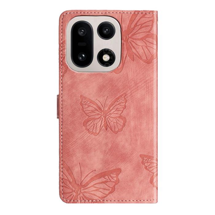 Bild 2, OnePlus 15 Fodral Med Fjäril Tryck Rosa
