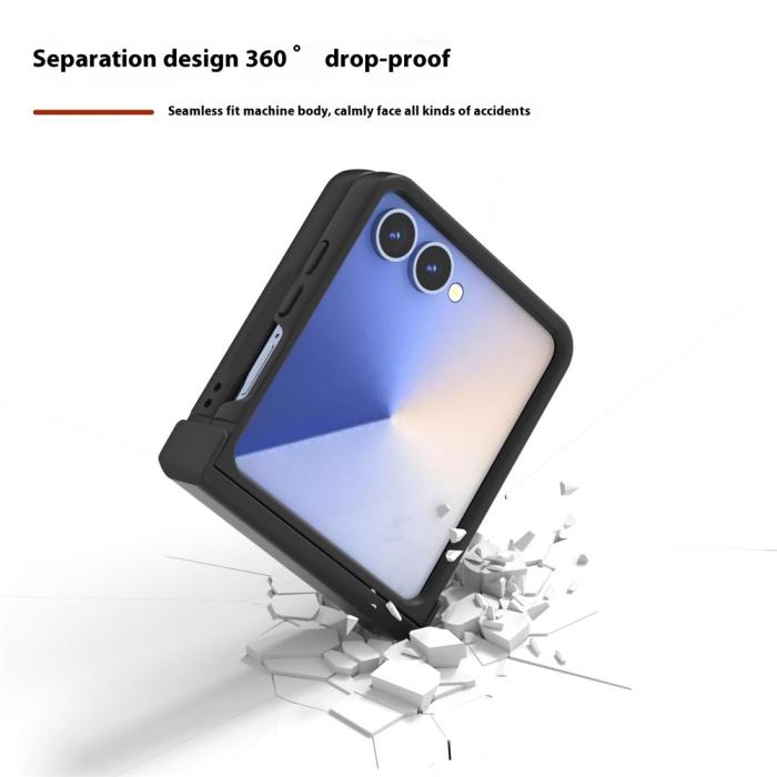 Bild 3, ABEEL Samsung Galaxy Z Flip 7 Skal Skin Feel Svart