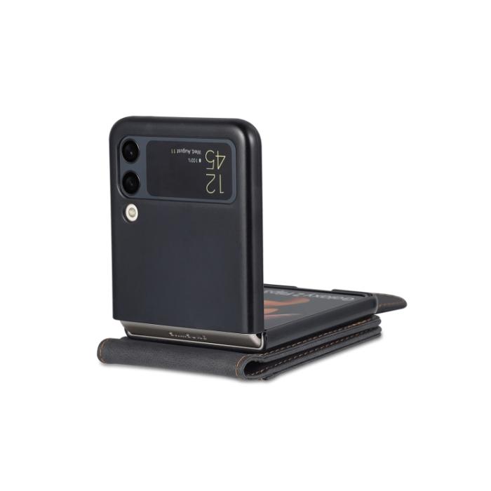Bild 4, AZNS Galaxy Z Flip 3 Fodral Skin Touch Svart
