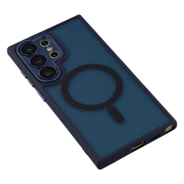 Bild 4, WANLONFENG Galaxy S26 Ultra Skal MagSafe Shockproof Blå