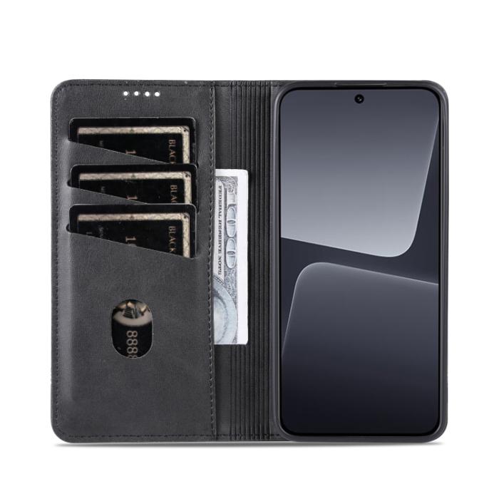Bild 4, AZNS Xiaomi 13 5G Fodral Flip Läder Svart