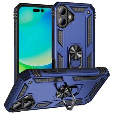 iPhone 17 Skal Shockproof Hybrid Ring Bl&aring;