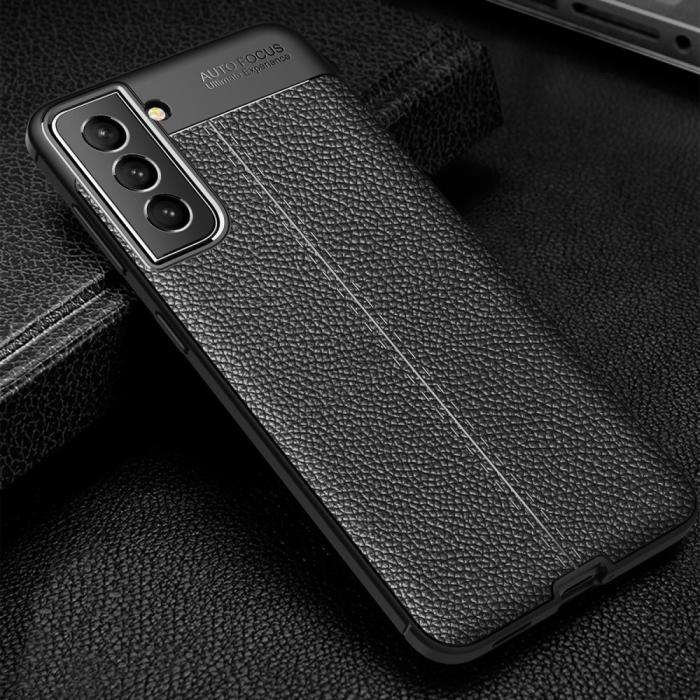 Bild 5, Samsung Galaxy S22 Plus Skal Litchi Textur Svart