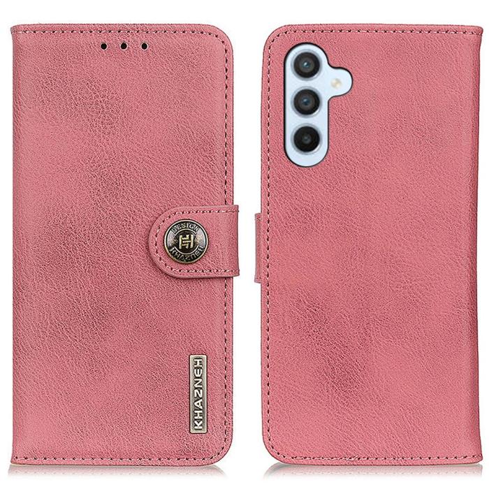 Bild 1, KHAZNEH Samsung Galaxy S24 FE Fodral Läder Rosa