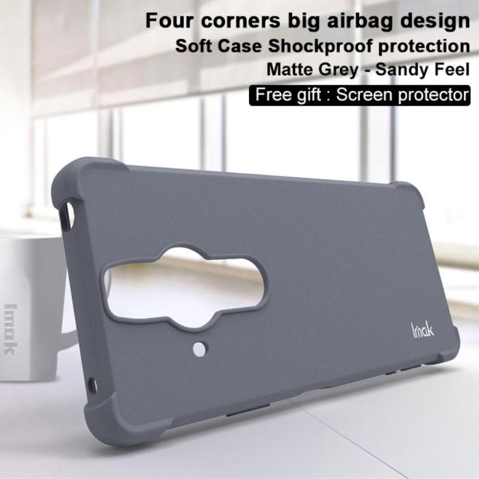 Bild 2, IMAK Sony Xperia Pro-I Skal Shockproof TPU + Skärmskydd Matt Grå