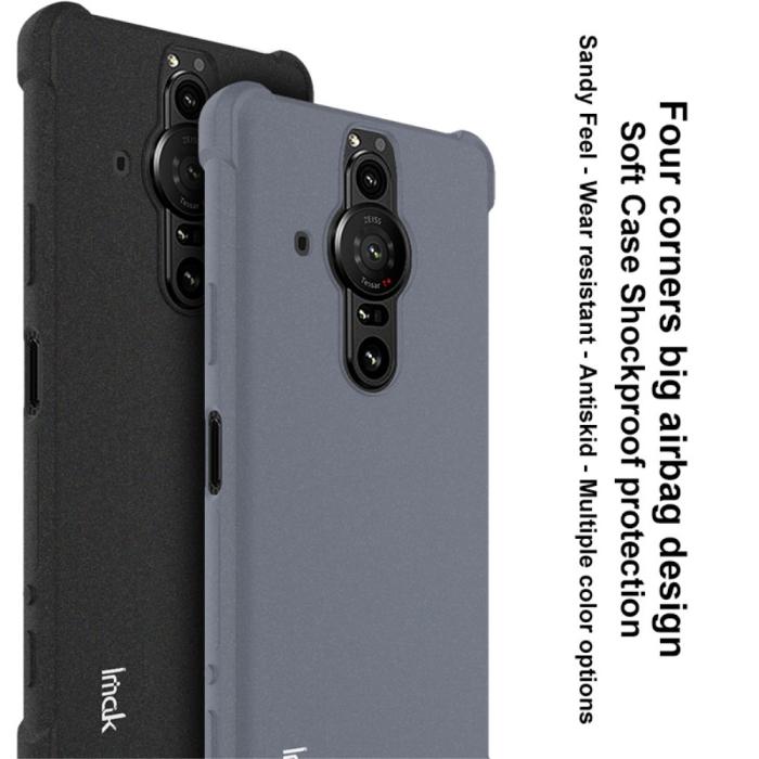 Bild 4, IMAK Sony Xperia Pro-I Skal Shockproof TPU + Skärmskydd Matt Grå