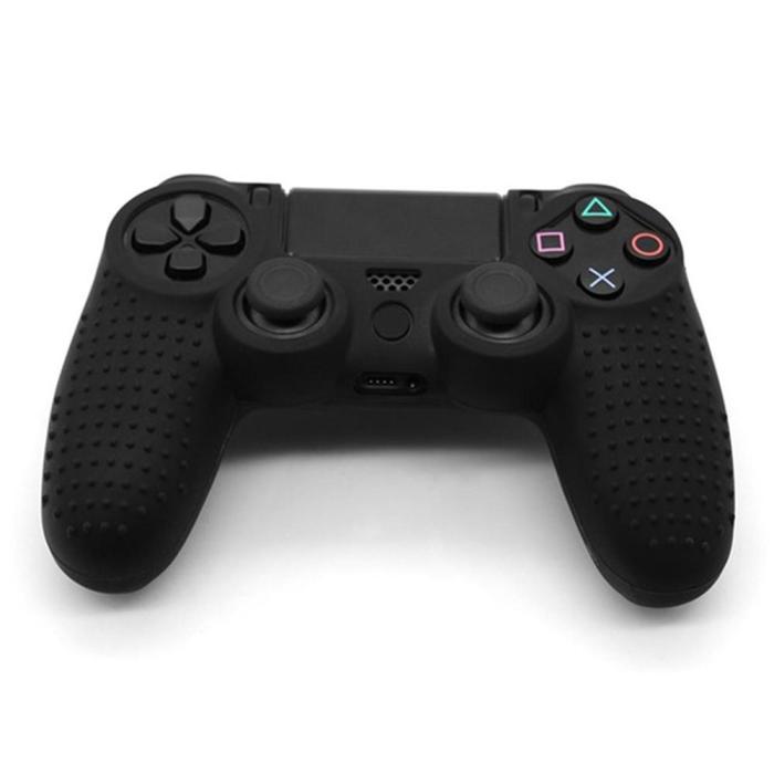 Bild 1, PS4 Kontroll Skal Silikon Anti-Slip Svart