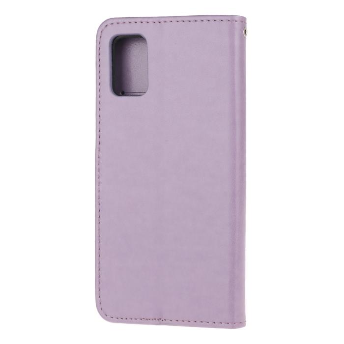 Bild 3, Samsung Galaxy A52 / A52s - Fodral Med Tryck - Lila