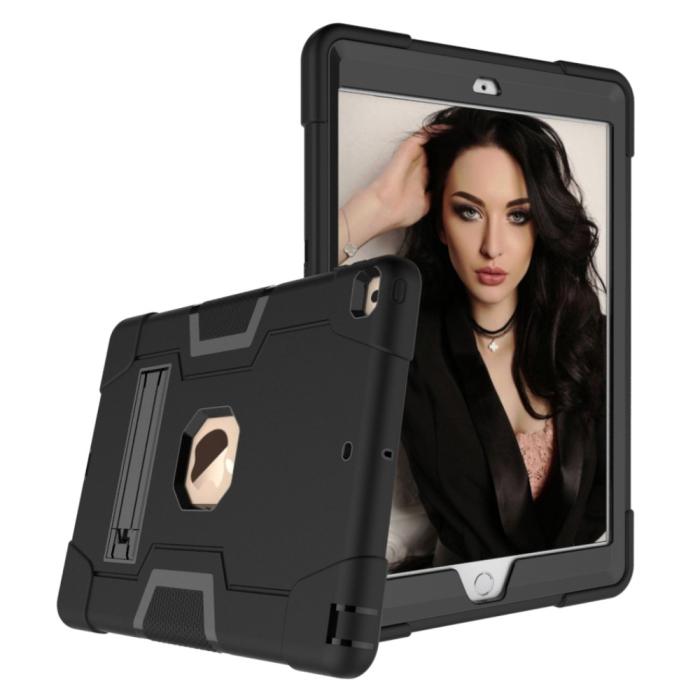 Bild 3, iPad 10.2 2019/2020/2021 Shockproof Hybrid Skal Med Kickstand Svart