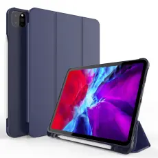 iPad Pro 11 (2018/2020/2021) - Tri-Fold Smart Fodral Pennh&aring;llare - Bl&aring;