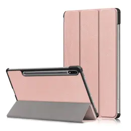 Samsung Galaxy Tab S7 / Tab S8 - Tri-Fold Fodral - Roséguld