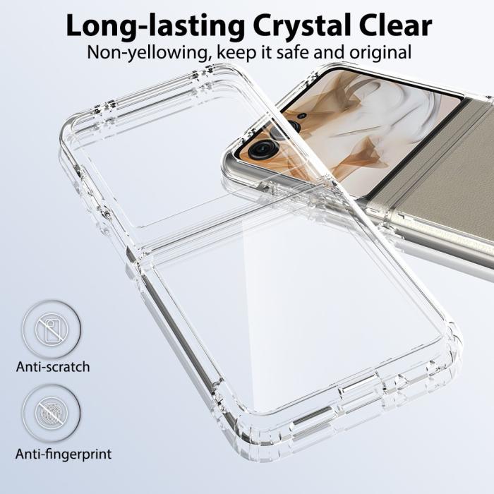 Bild 3, Motorola Razr 50 5G Mobilskal TPU/Akryl Transparent