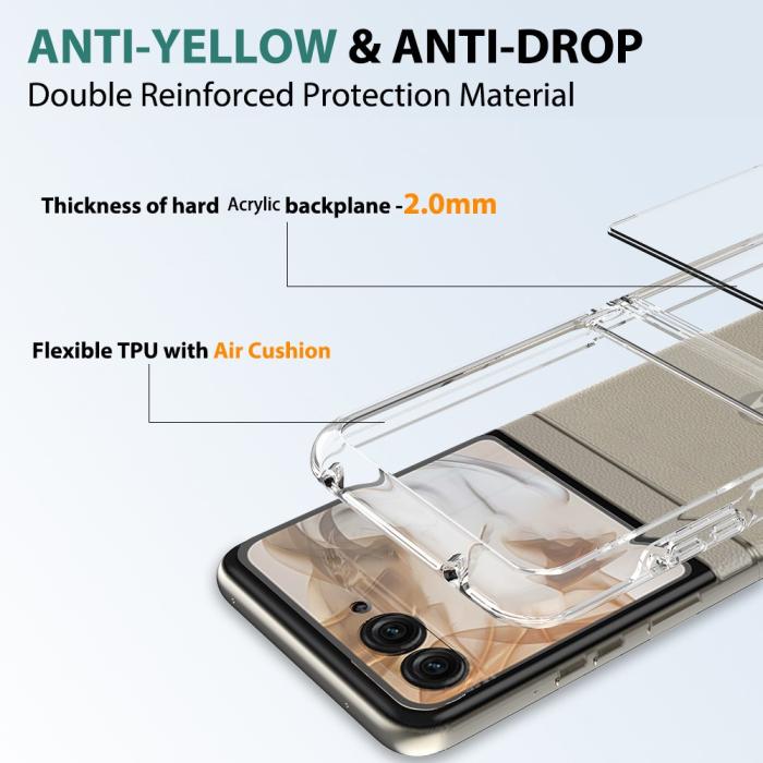 Bild 5, Motorola Razr 50 5G Mobilskal TPU/Akryl Transparent
