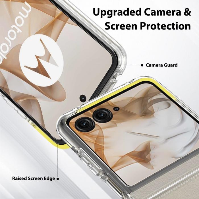 Bild 6, Motorola Razr 50 5G Mobilskal TPU/Akryl Transparent