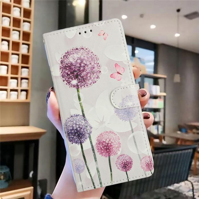 Bild 5, Xiaomi 17 Fodral Läder Maskrosor Rosa/Lila