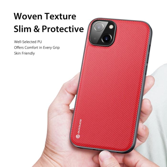 Bild 4, DUX DUCIS iPhone 14 Plus Skal FINO Nylon Röd