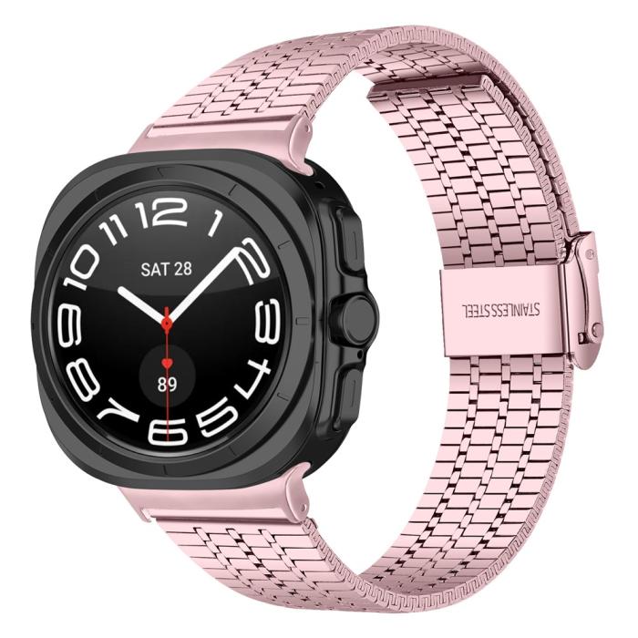 Bild 2, Galaxy Watch 8 46/44/40 mm Armband Rostfritt Stål Rosa