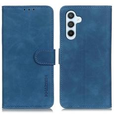 KHAZNEH Samsung Galaxy A37 5G Fodral Retro L&auml;der Bl&aring;