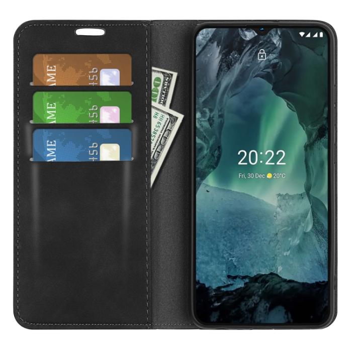 Bild 5, Nokia G11 / G21 Fodral Flip Skin Touch Svart