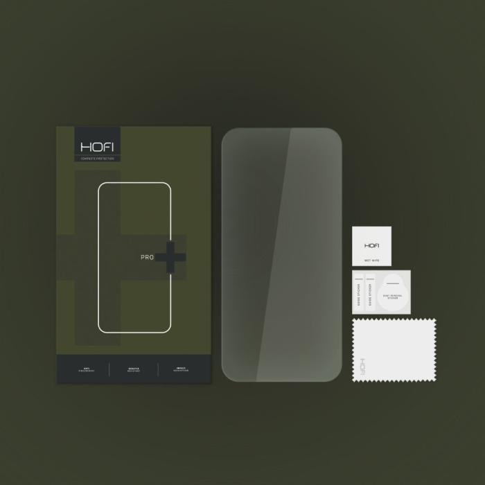 Bild 4, HOFI iPhone 15 Pro Skärmskydd Pro+ Härdat Glas Transparent