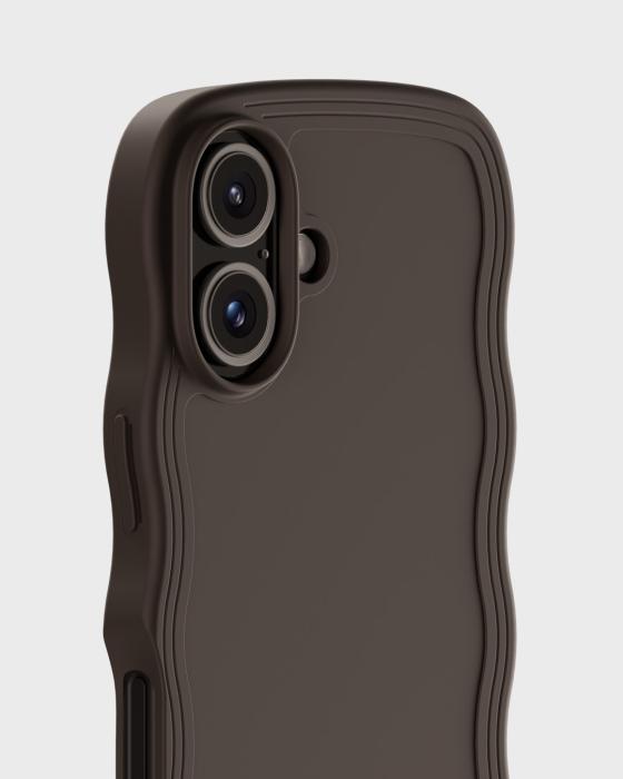 Bild 3, holdit iPhone 16 Skal Wavy Chocolate