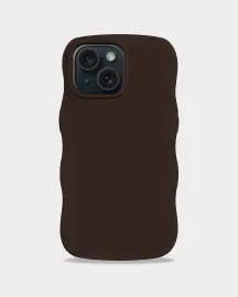 holdit iPhone 15 / 14 / 13 Skal Wavy Chocolate